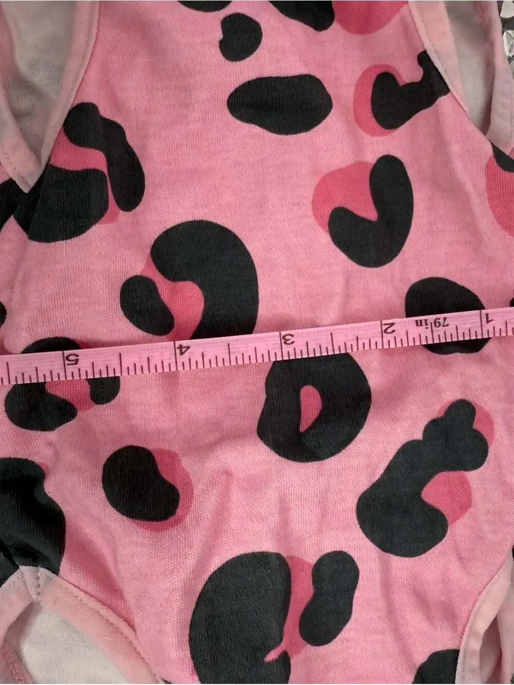 Animal onsie tshirt legs Pink Leopard Print Dog Tee with Ribbed Collar
